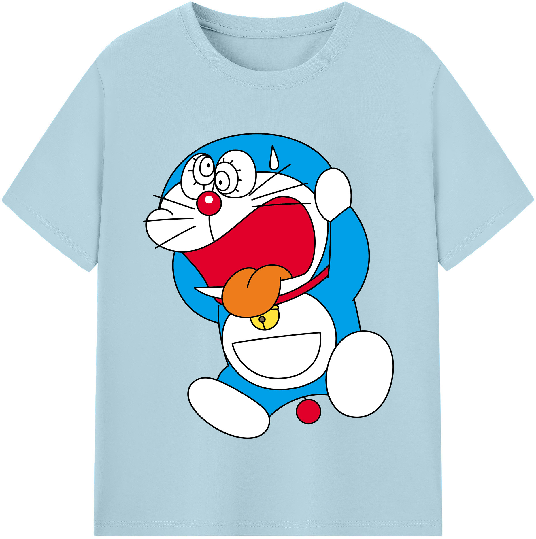 （画像用） ドラえもん Doraemon 綿100％半袖Tシャツ（フロントプリント）